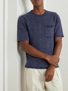 Inis Meáin - Knitted Linen T-Shirt - Blue