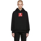 mastermind WORLD Black Rub-On Logo Hoodie