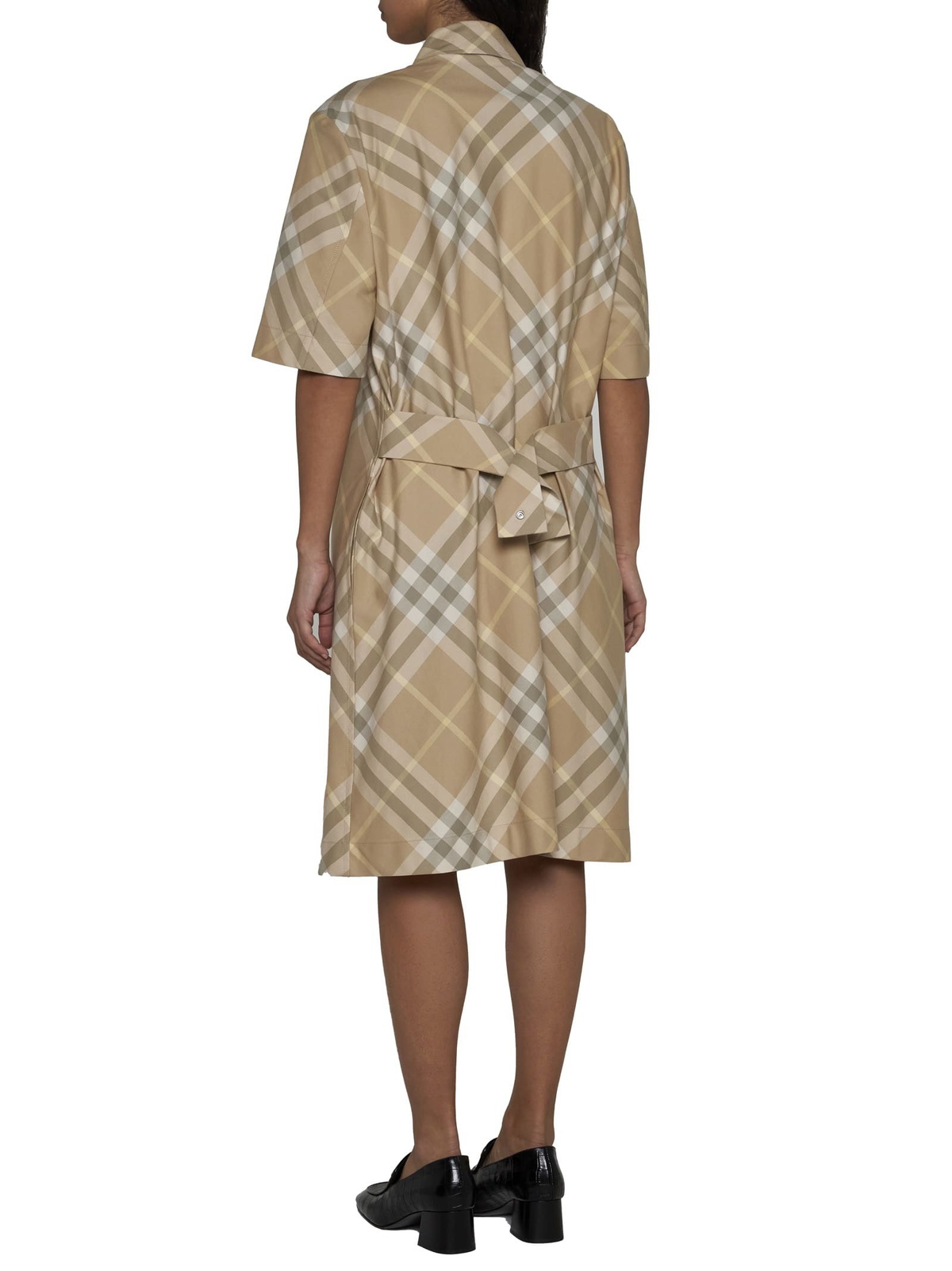 Burberry Vintage-check Short-sleeved Shirt Dress