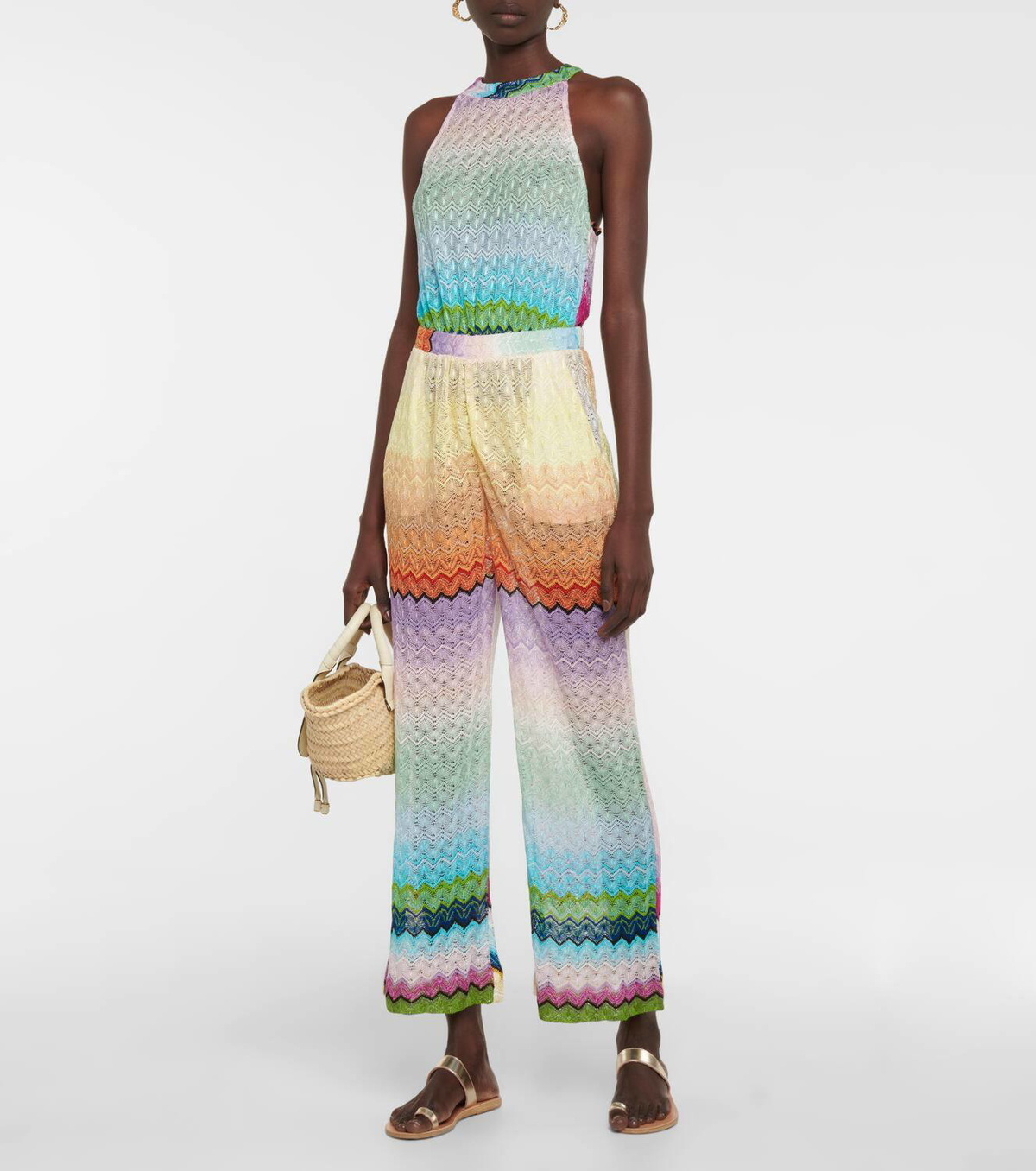 Missoni Mare Zig-zag halterneck jumpsuit