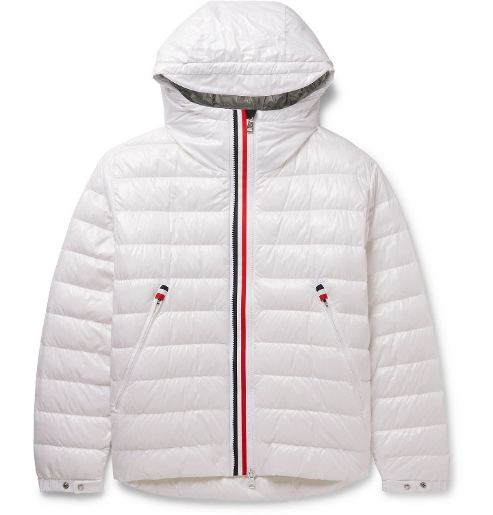 Photo: MONCLER - Blesle Slim-Fit Quilted Shell Hooded Down Jacket - White