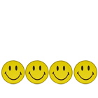 MARKET Men's Smiley Coaster Set in Yellow/Black