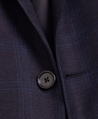 Brooks Brothers Men's Regent Fit Plaid 1818 Suit | Navy