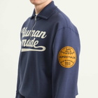 Human Made Men's Half Zip Logo Sweatshirt in Navy