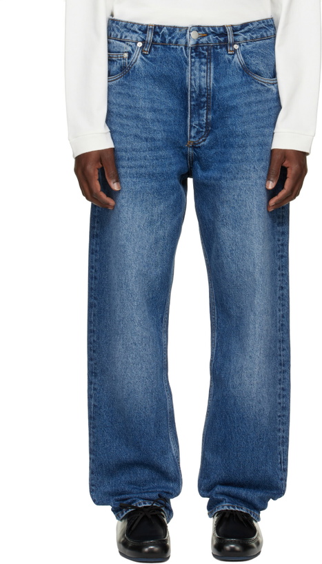 Photo: Studio Nicholson Blue Riso Straight Leg Jeans