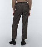 Auralee - Straight cotton, wool and cashmere pants