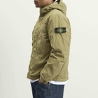 Stone Island Men's Warp Rib Nylon-TC Hooded Jacket in Laurel Green
