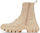 Rombaut SSENSE Exclusive Beige Boccaccio II High-Top Sneakers