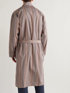 Paul Smith - Striped Cotton-Poplin Robe - Red