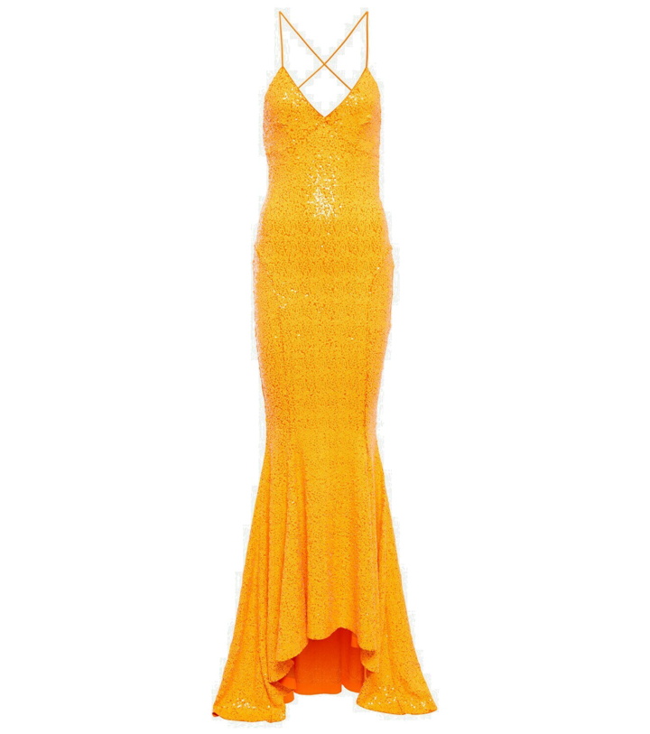 Photo: Norma Kamali Fishtail sequin gown