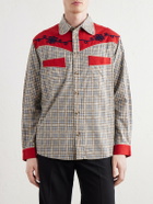 BODE - River City Western Checked Cotton Shirt - Red