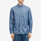 orSlow Men's Work Shirt in Chambray