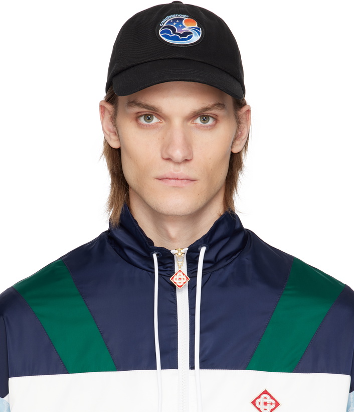 Photo: Casablanca Black Midnight Wave Patch Cap