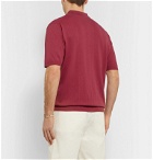 Altea - Linen and Cotton-Blend Polo Shirt - Red