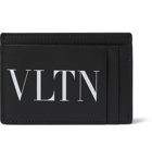 VALENTINO - Valentino Garavani Logo-Print Leather Cardholder - Black