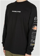 Upcycled Making Space Long Sleeve T-Shirt in Black