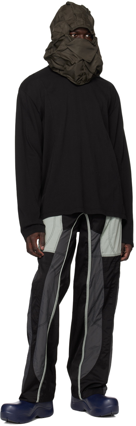 FFFPOSTALSERVICE Black Paneled Long Sleeve T-Shirt