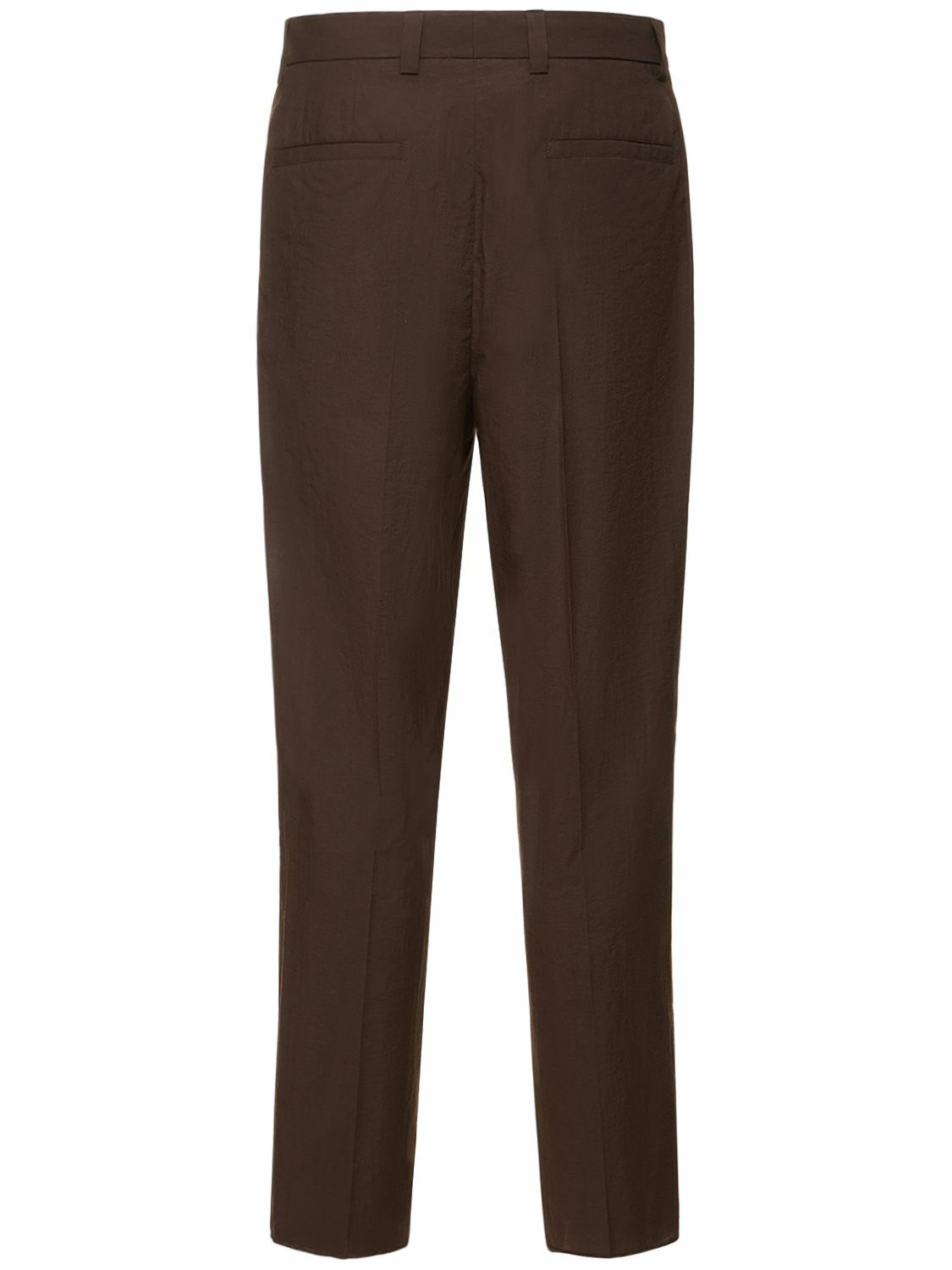 NANUSHKA High-rise Pleated Cotton Pants