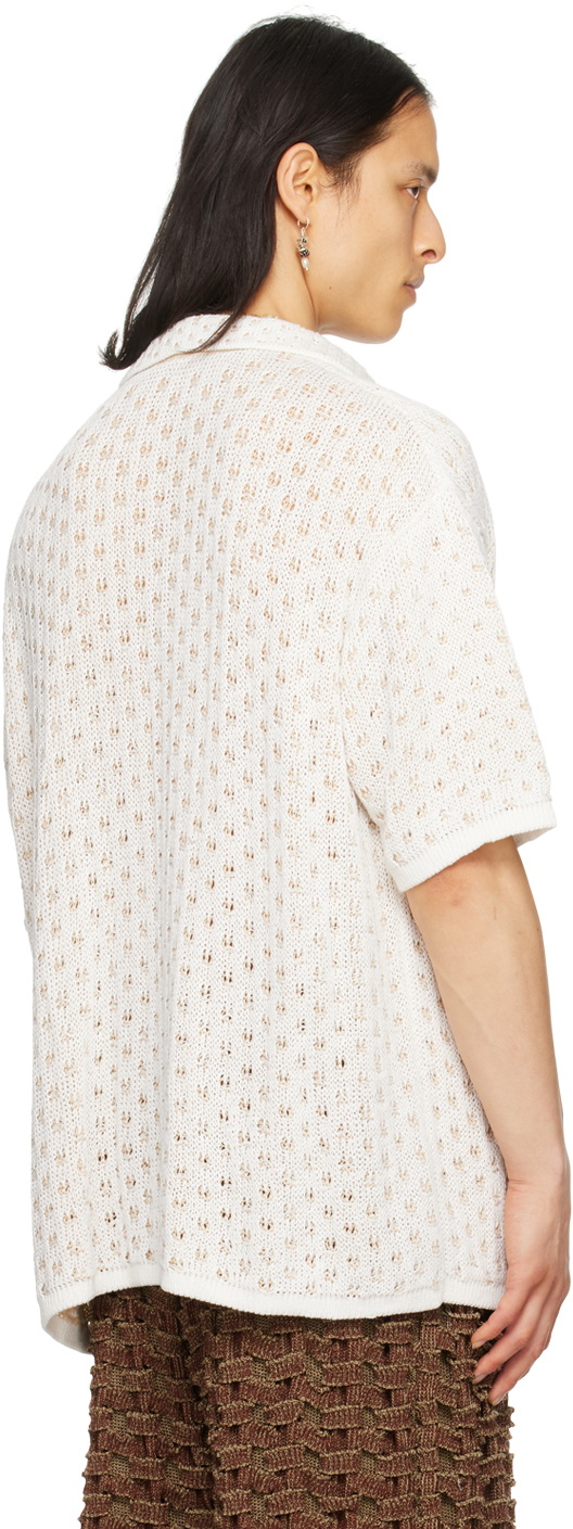 Isa Boulder SSENSE Exclusive White & Tan Shirt