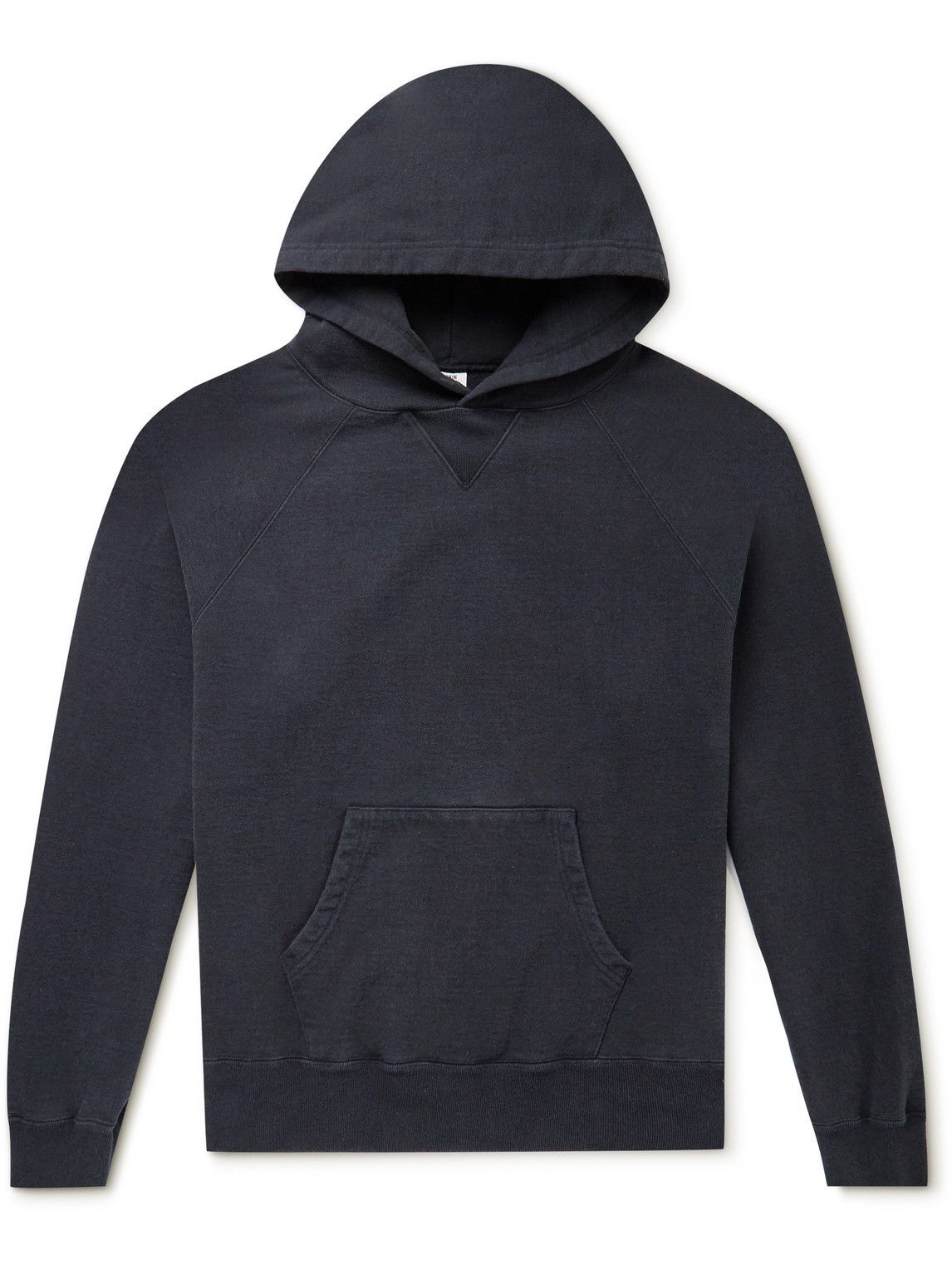 EDWIN - Garment-Dyed Cotton-Jersey Hoodie - Black Edwin