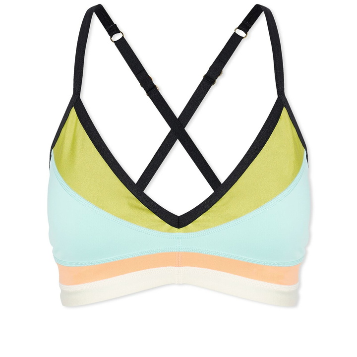 Photo: P.E Nation Women's Overland Sports Bra in Aqua