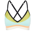 P.E Nation Women's Overland Sports Bra in Aqua