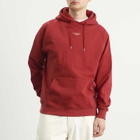 Drôle de Monsieur Men's Classic Slogan Hoodie in Dark Red