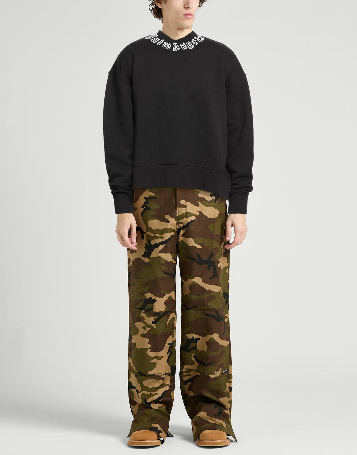 Palm Angels Mens Sweatshirt in Black