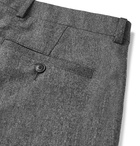 AMI - Grey Slim-Fit Virgin Wool-Twill Trousers - Gray