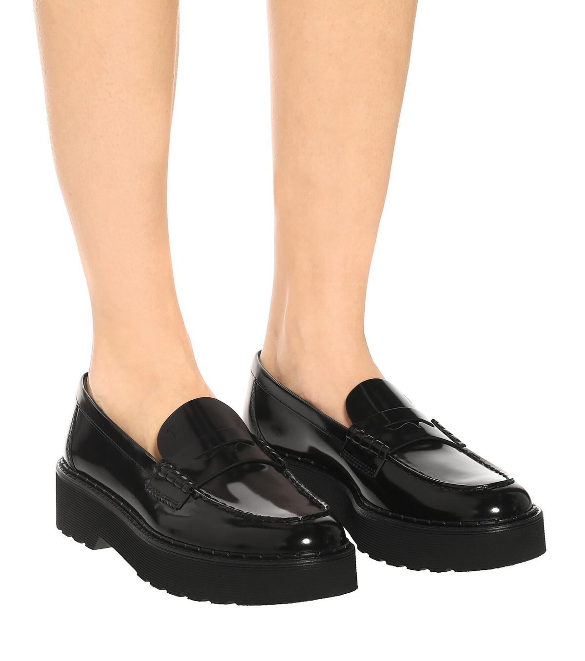 tod's platform loafers