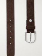 BRIONI - 3cm Leather Belt - Brown