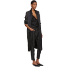 Haider Ackermann Black and White Stripe Kunzite Trousers