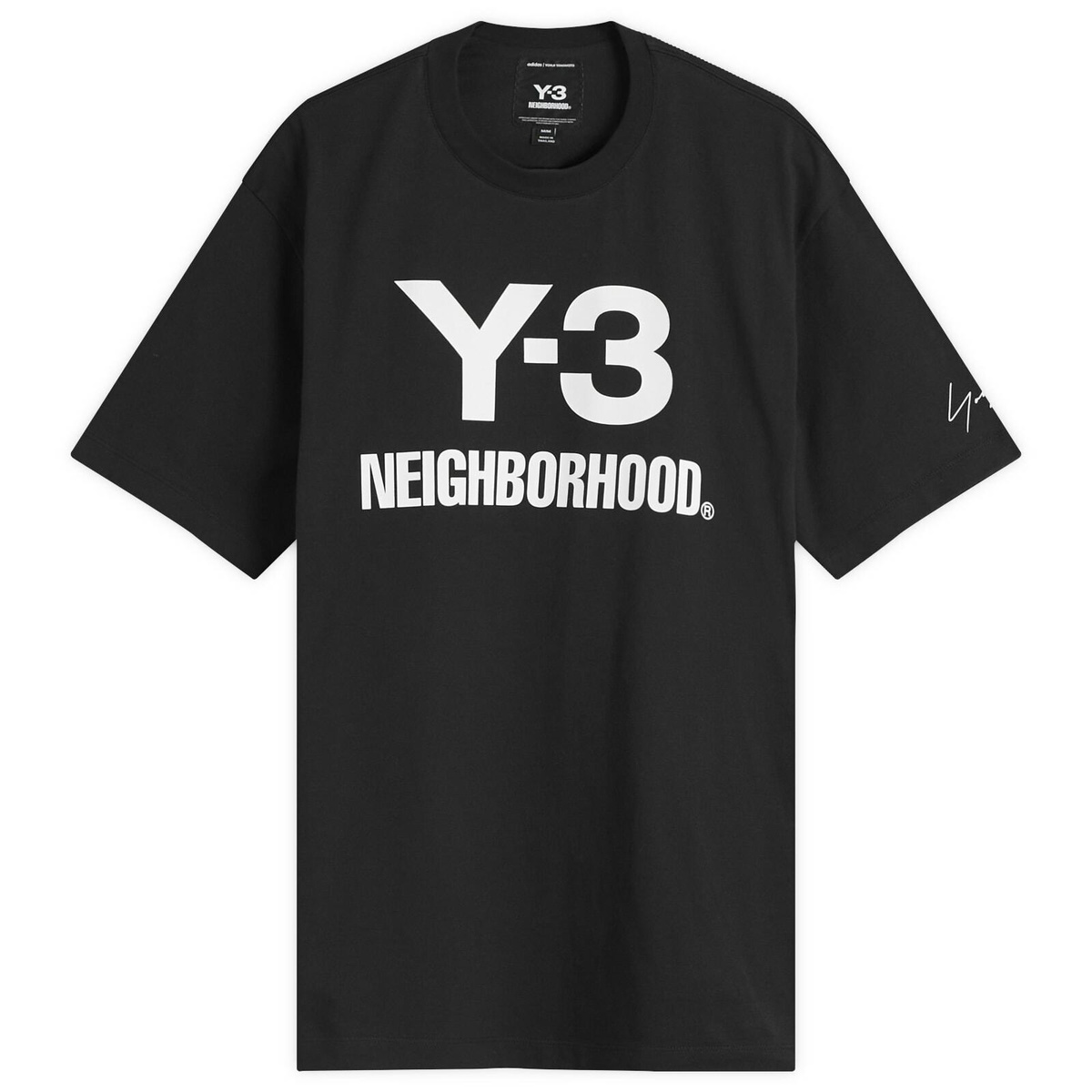 Y-3 Men's Gfx Yy Short Sleeve T-Shirt in Black Y-3