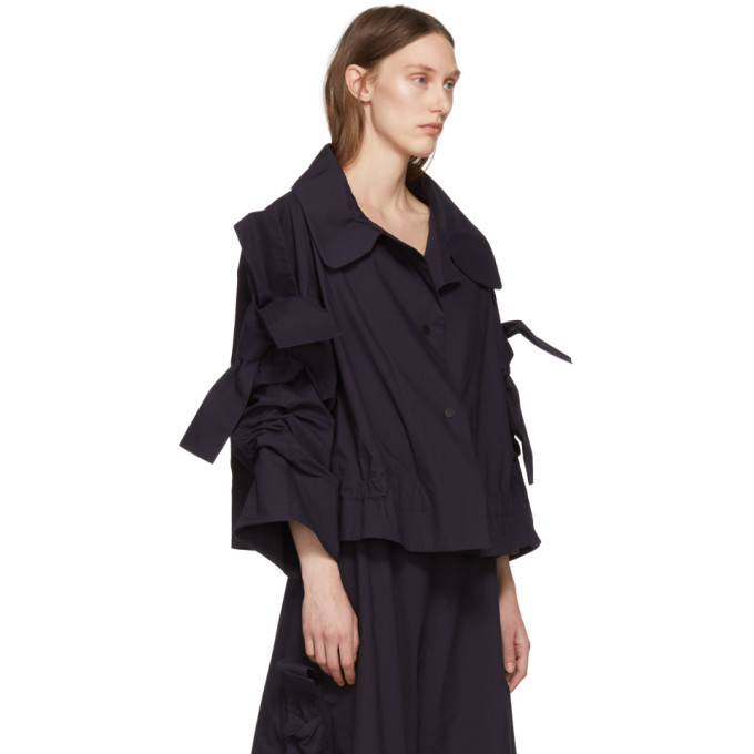 Roberts | Wood Navy Adjustable Drawstring Jacket