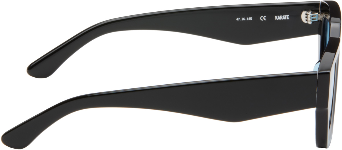 BONNIE CLYDE Black & Blue Karate Sunglasses