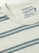 FAHERTY - Surfrider Striped Organic Cotton-Jersey T-Shirt - Neutrals