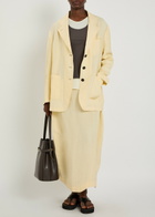 Studio Nicholson Washed Day Woven Blazer Off White