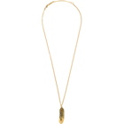 Ambush Gold Feather Charm Necklace