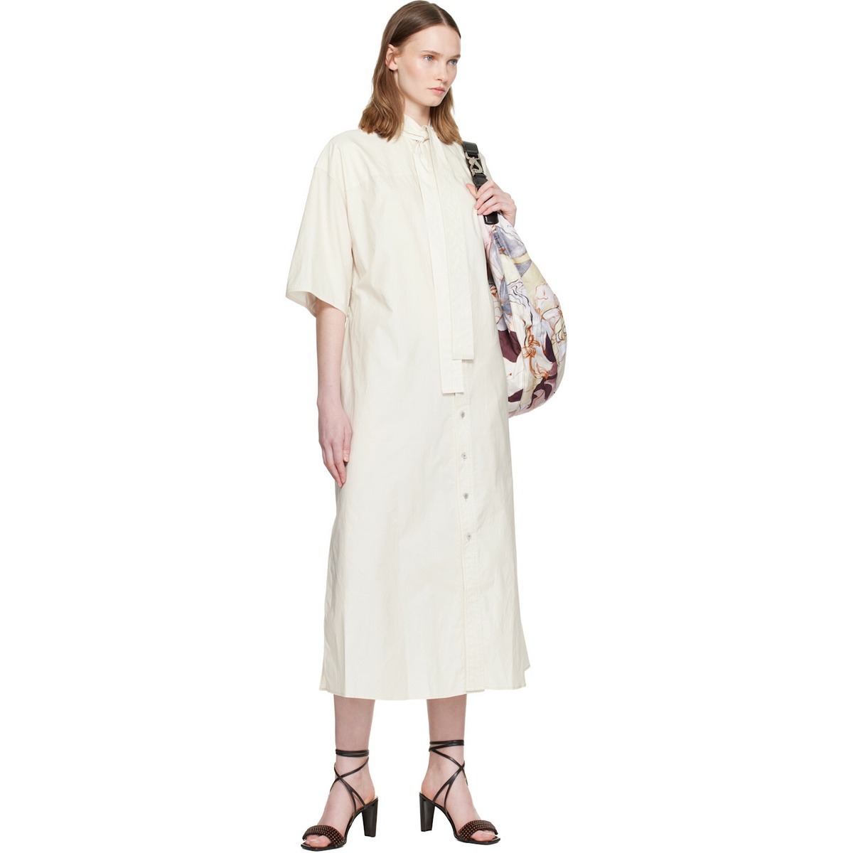 LEMAIRE White Reversible Tube Midi Dress