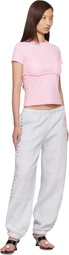 Sandy Liang Gray Lucius Sweatpants