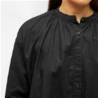 Snow Peak Women's OG Cotton Poplin Midi Shirt Dress in Black