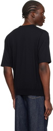 AURALEE Black Hard Twist T-Shirt