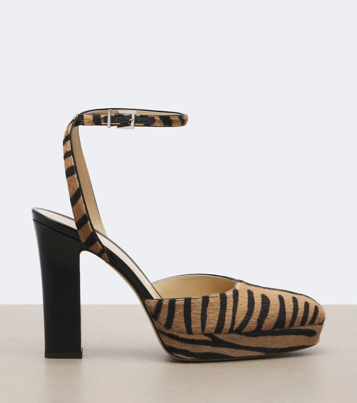 Fendi Tiger-print calf hair platform pumps