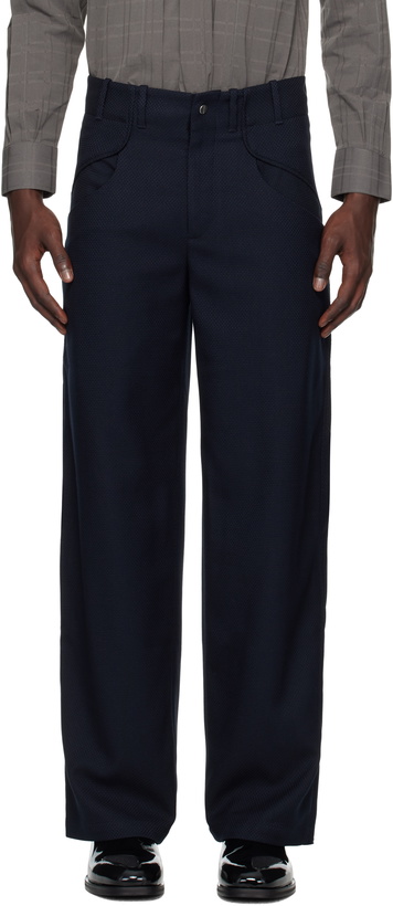 Photo: _J.L - A.L_ Navy Permian Trousers