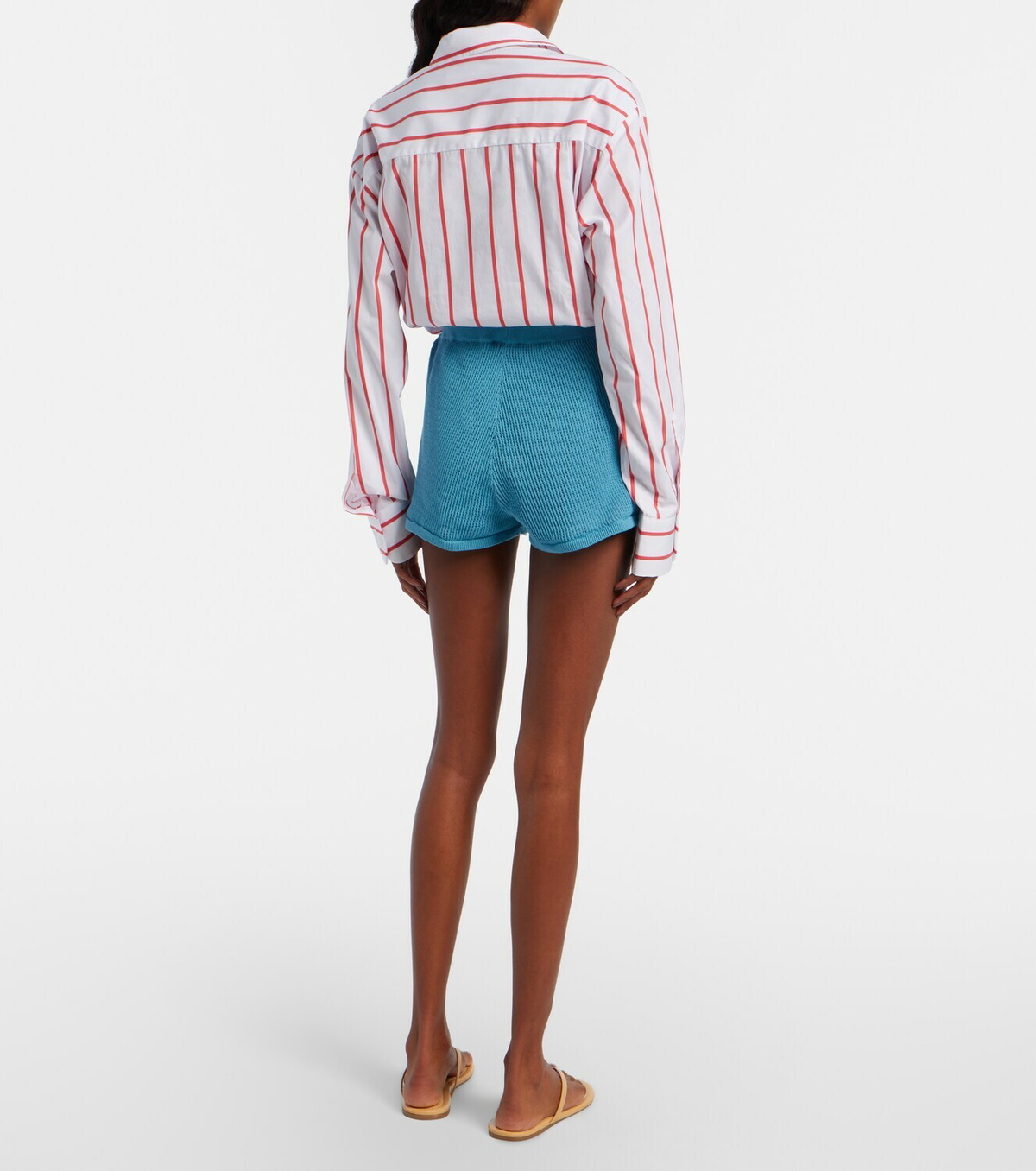 Staud Samara cotton shorts