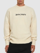 PALM ANGELS - Classic Logo Wool Blend Sweater