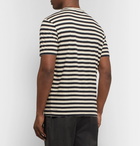 Officine Generale - Striped Cotton-Jersey T-Shirt - Off-white