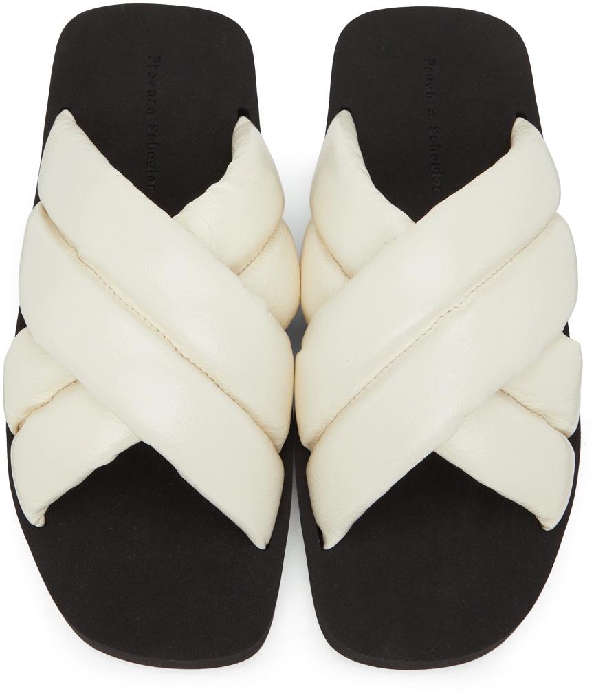 Proenza Schouler Off-White Criss-Cross Padded Sandals Proenza Schouler