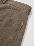 11.11/eleven eleven - Organic Cotton-Canvas Shorts - Brown