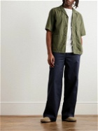 Aspesi - Camp-Collar Cotton-Poplin Shirt - Green